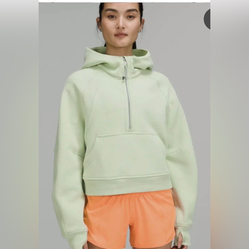 Lululemon Creamy Mint Scuba Half Zip